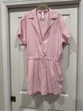Fabletics Light Pink Kids One-Piece Romper